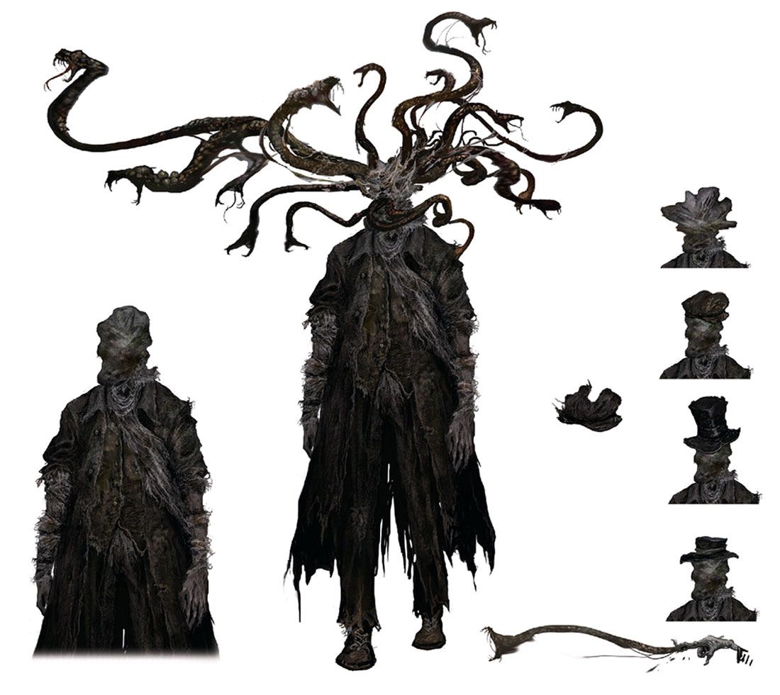 Snake Parasite from Bloodborne | Bloodborne concept art, Bloodborne art ...