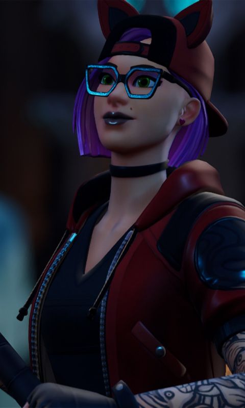 Glasses, woman skin, urban girl, Fortnite Wallpaper Games For Girls ...