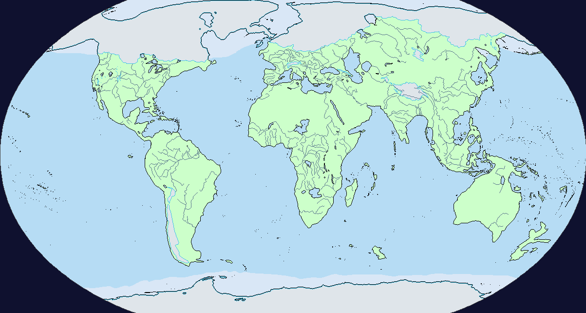 Ice Age Water Level Map