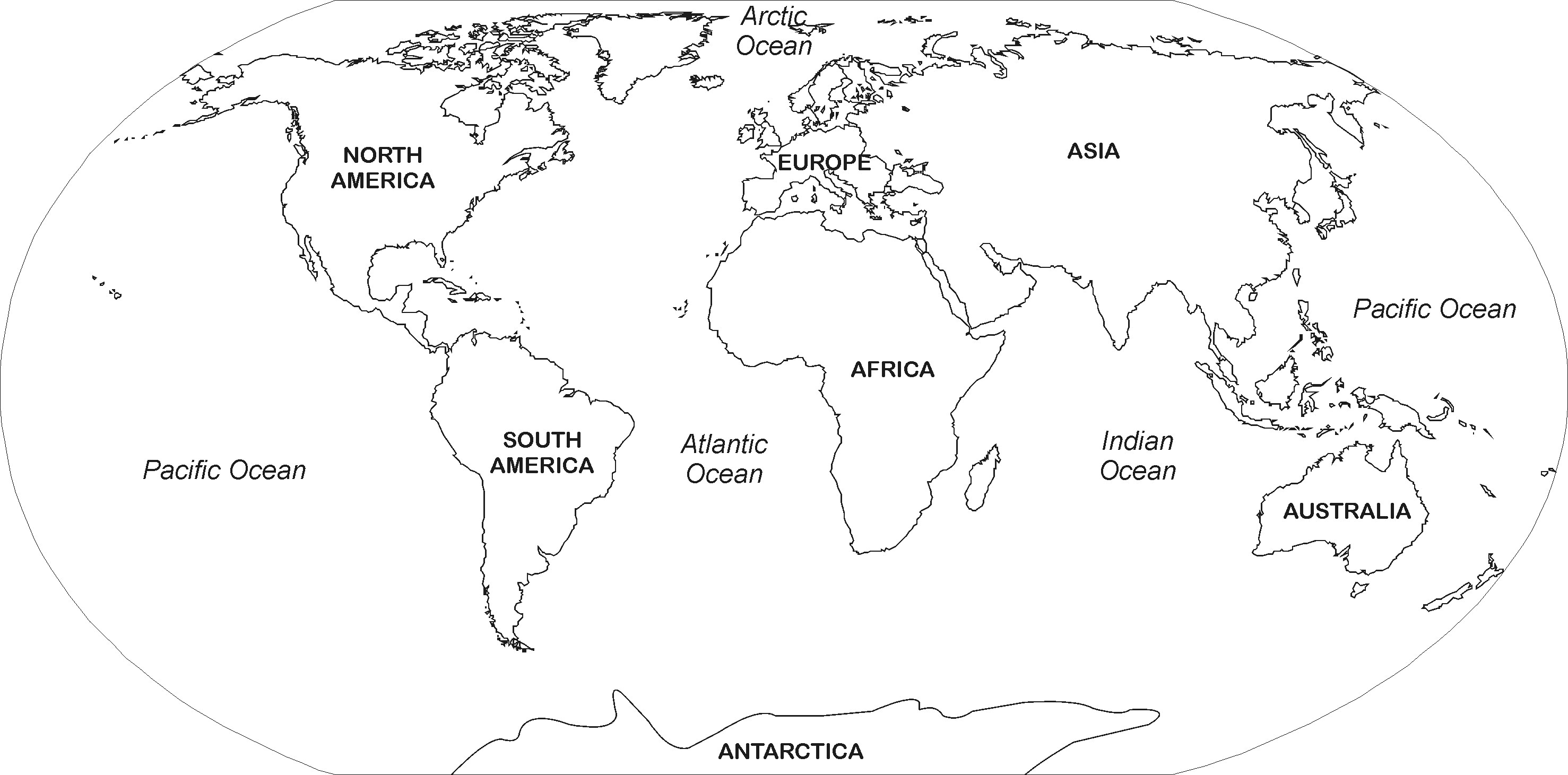 Blank Map Of Continents And Oceans To Label Pdf Pin on DI groups