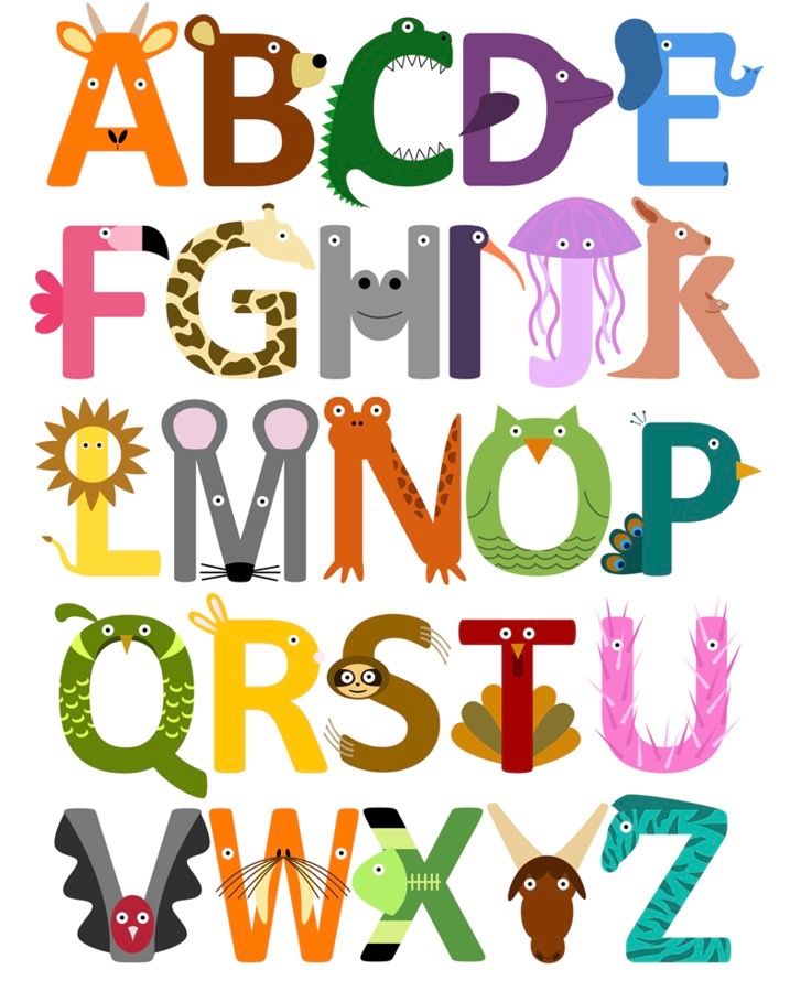 Alphabet Animal Letters