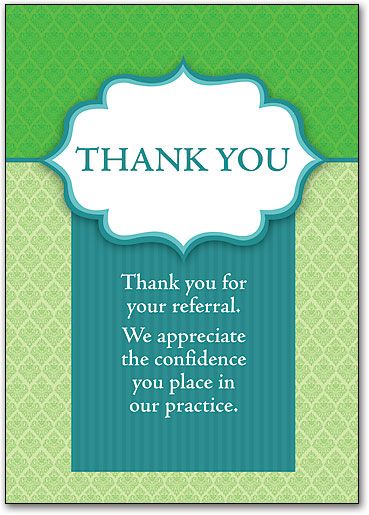 Thank You For Your Referral Letter Sample