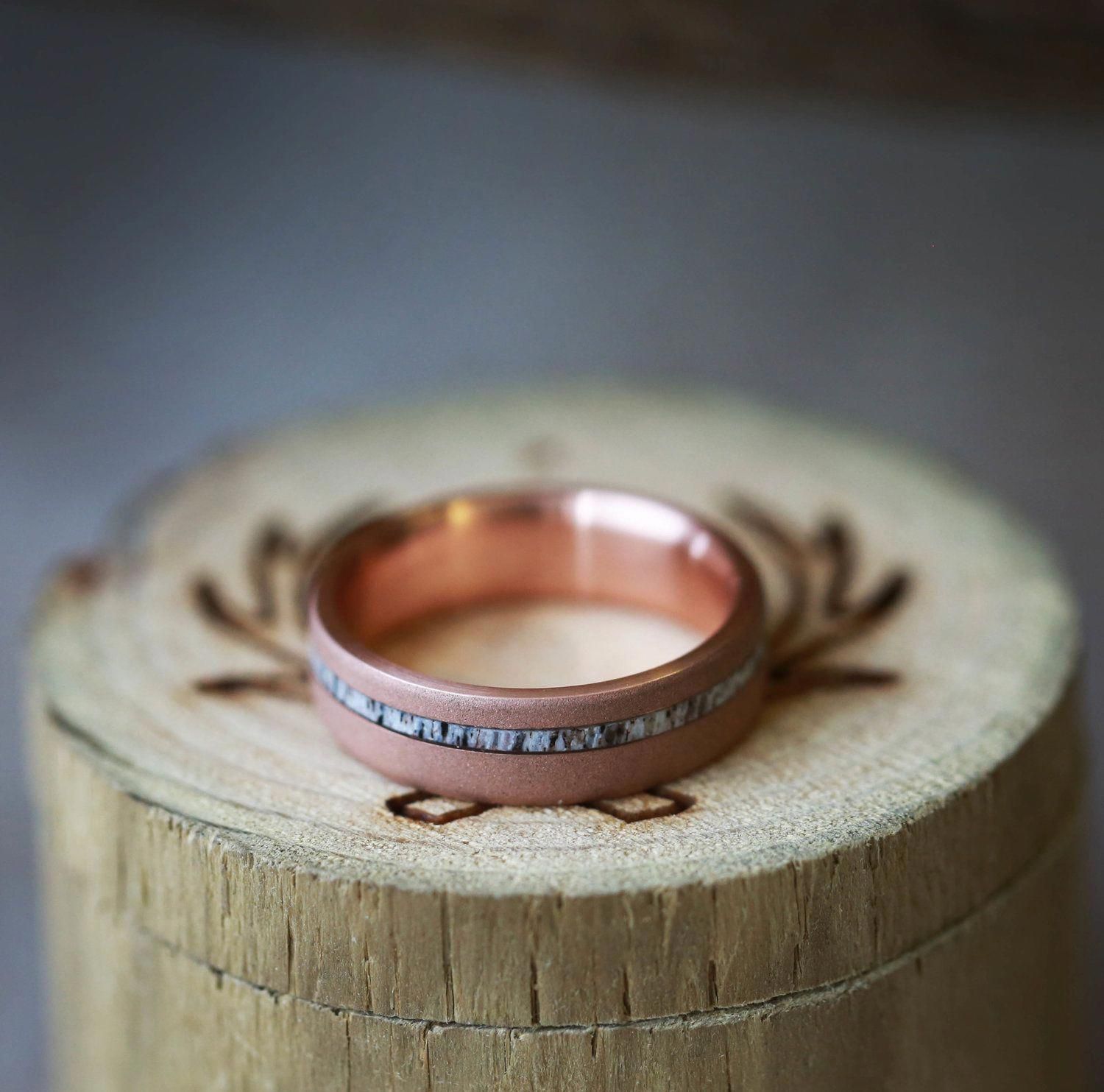 50++ Antler wedding band rose gold information