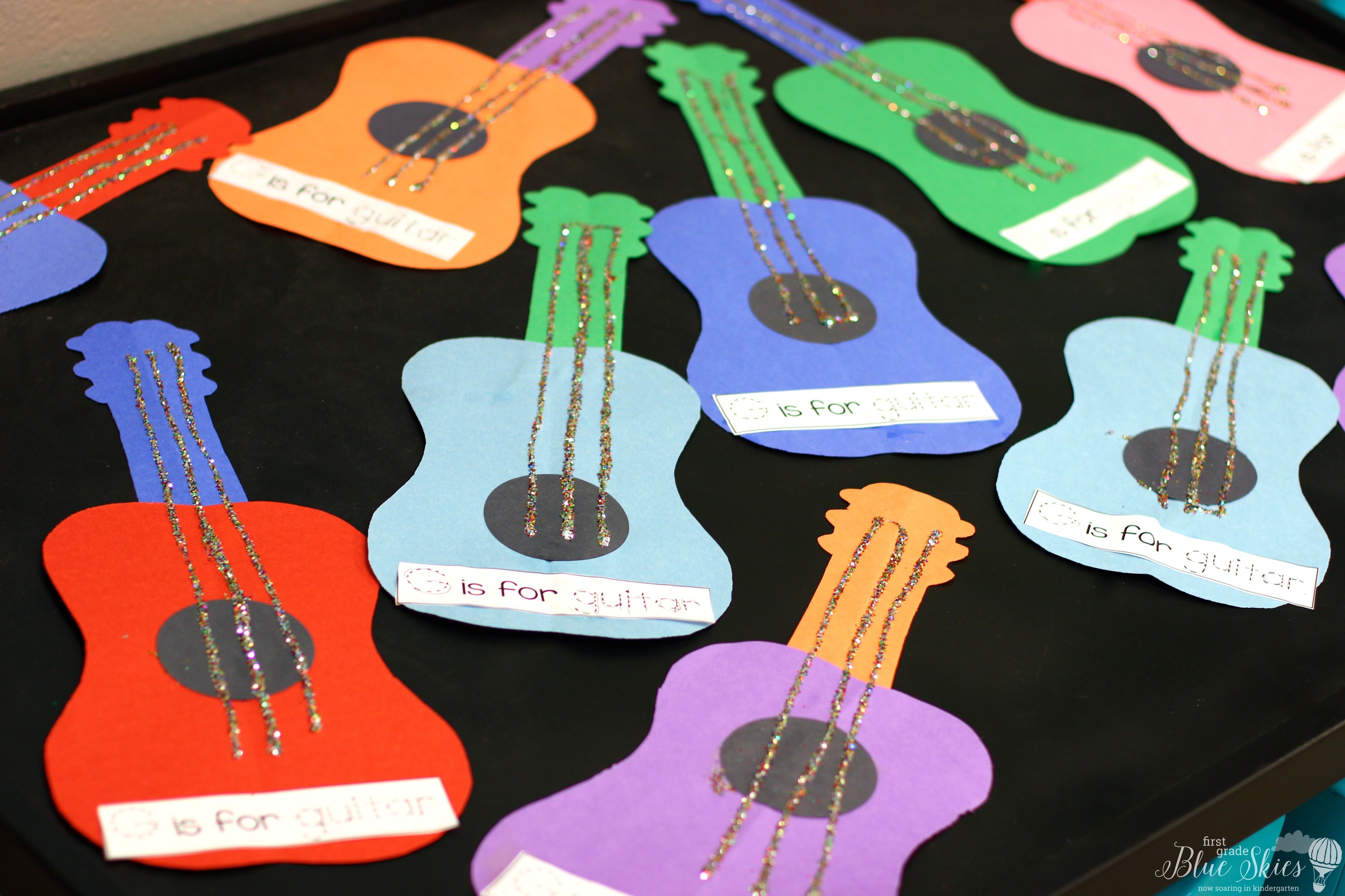 g is for guitar ... Letter Craft Ideas - First Grade Blue Skies Letter ...