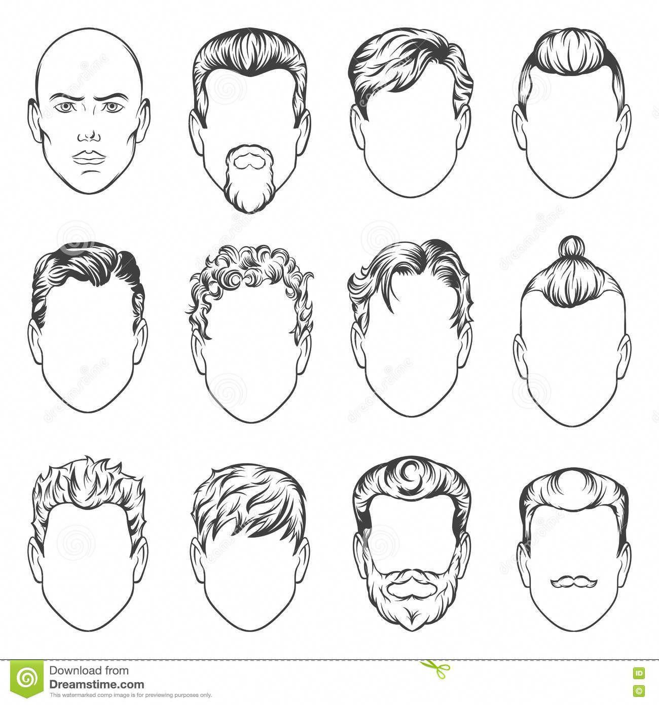 Male Hair Drawing Tutorial