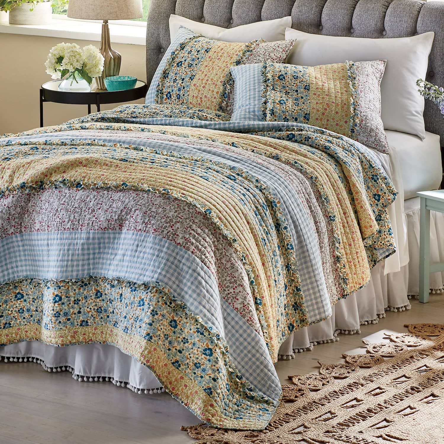 oversized king quilts ivory