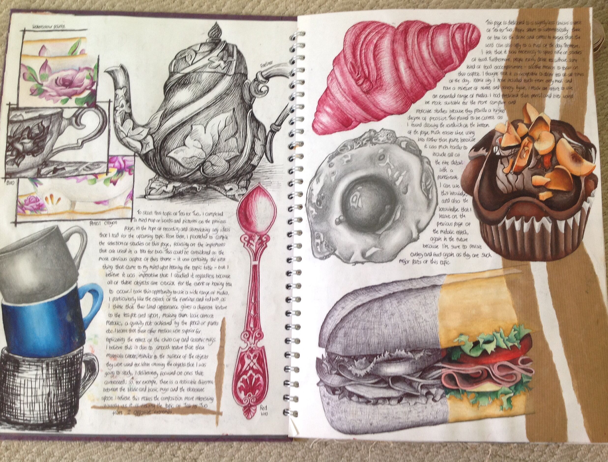 Review Of Gcse Art Sketchbook Food 2023