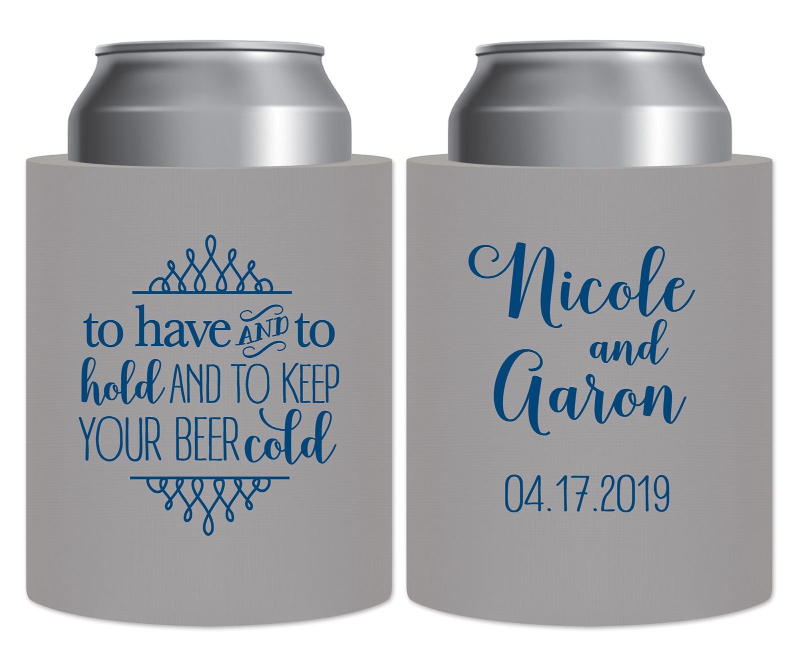 16++ Custom wedding can koozies ideas