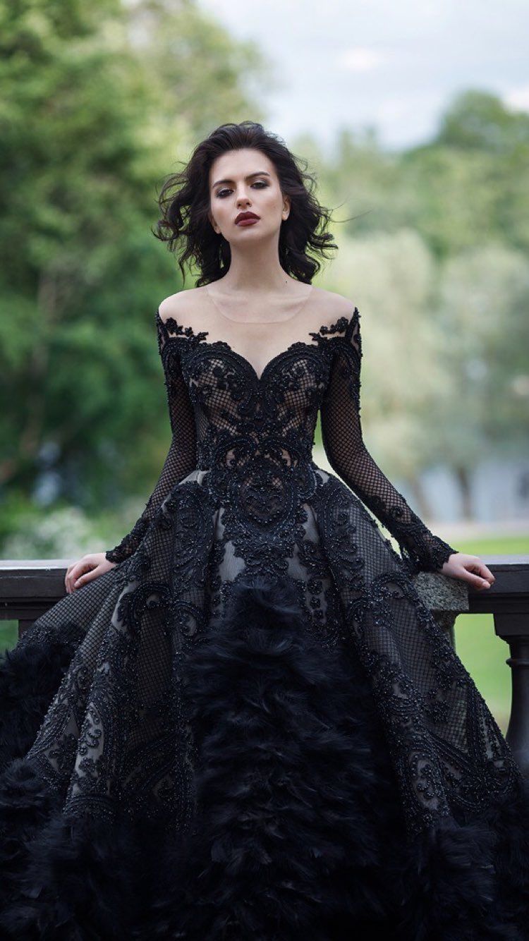 15+ Gothic black lace wedding dress ideas in 2021 