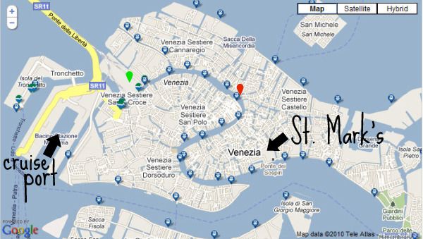 Map of Venice cruiseport | Venice map, Venice, Cruise