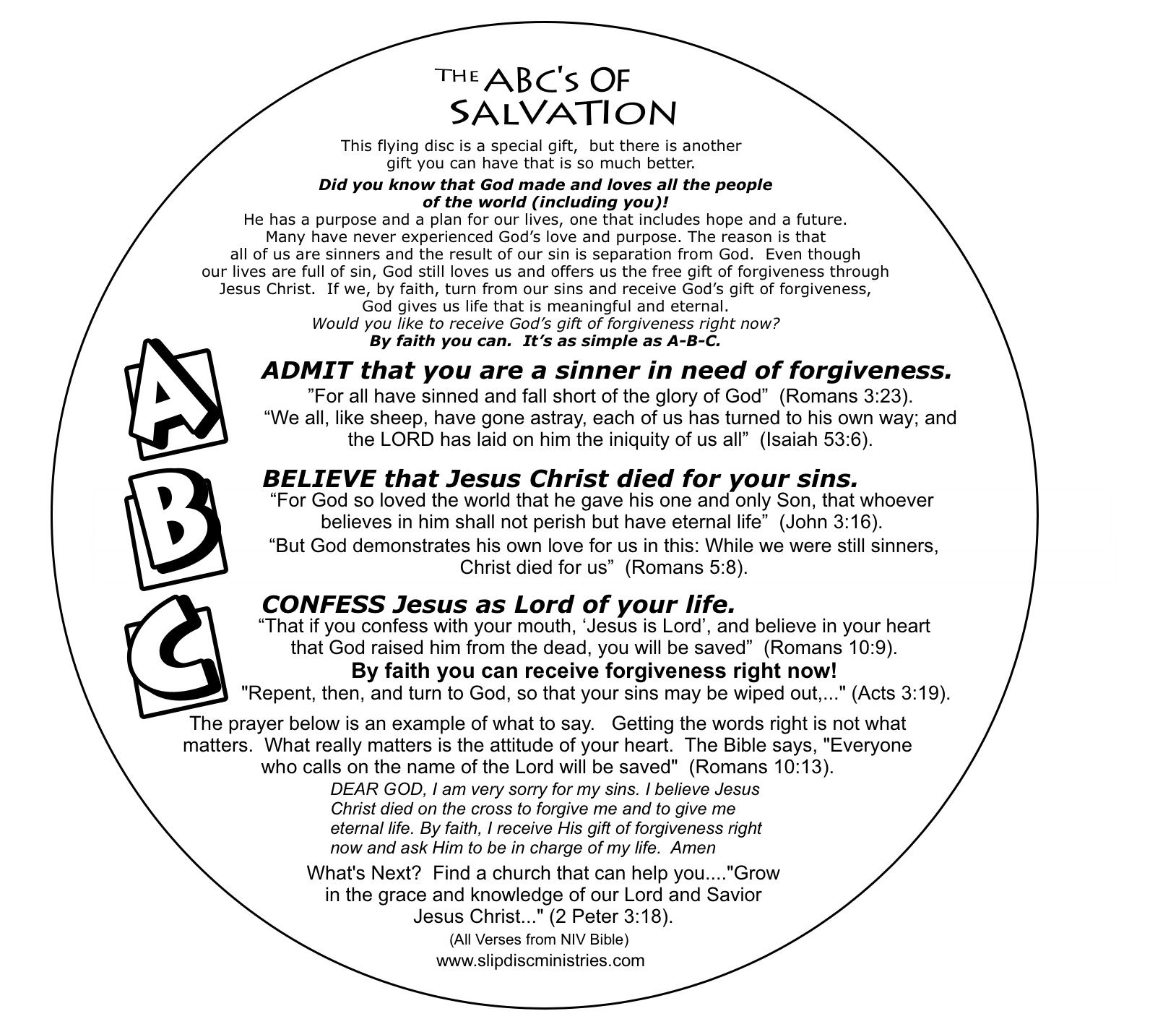 Free Printable Abc Of Salvation Printable - Printable Calendars AT A GLANCE