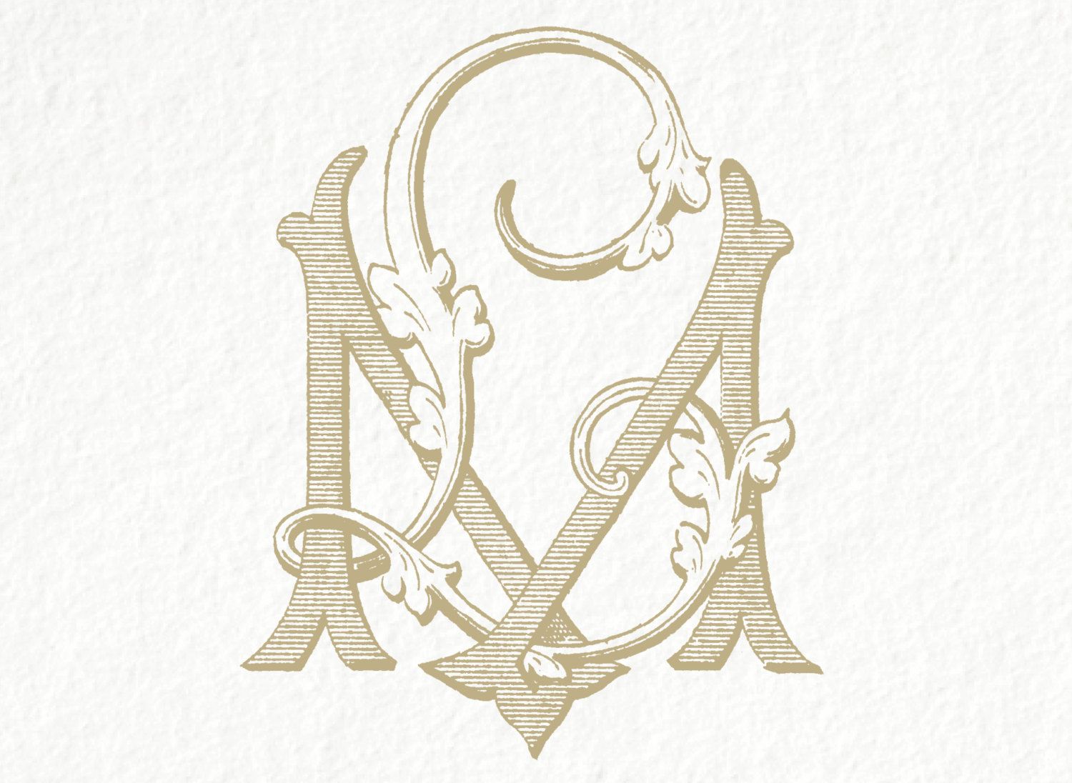 Vintage Monogram Logo Design