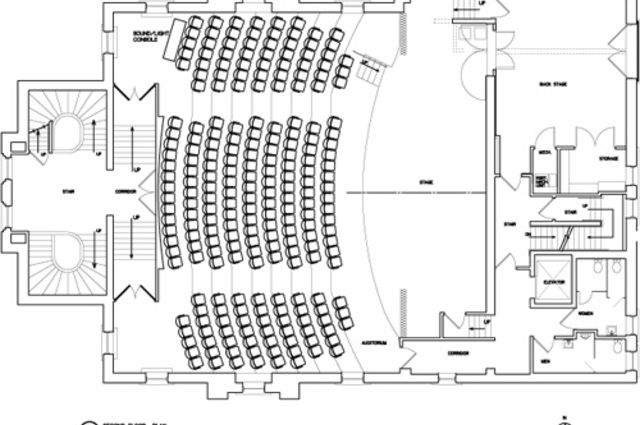 Image result for Small theater with balcony floor plans