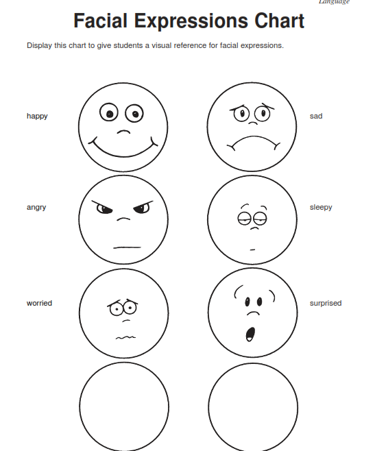 feelings worksheet kindergarten