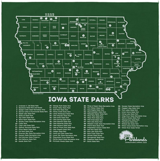 iowa state parks map - Google Search | State parks, Iowa state, Iowa