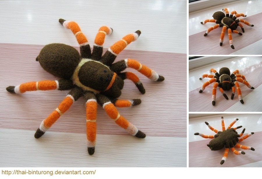 Needle Felted Tarantula by thaibinturong on deviantART Needle