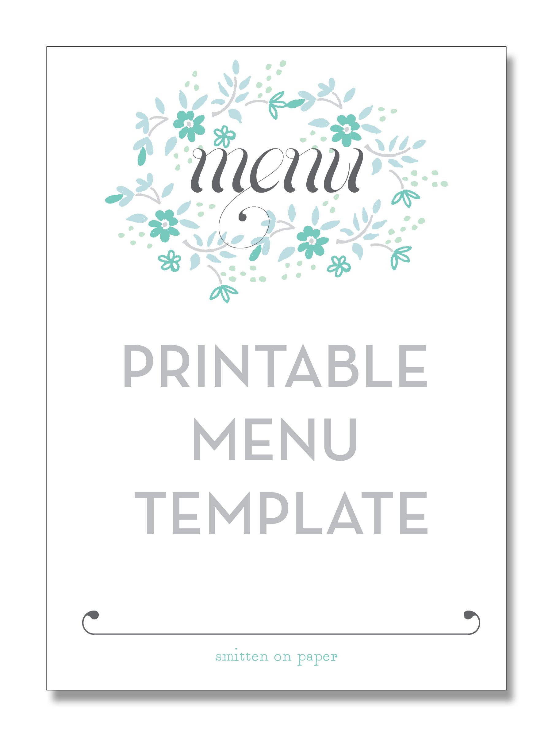 Free Printable Blank Card