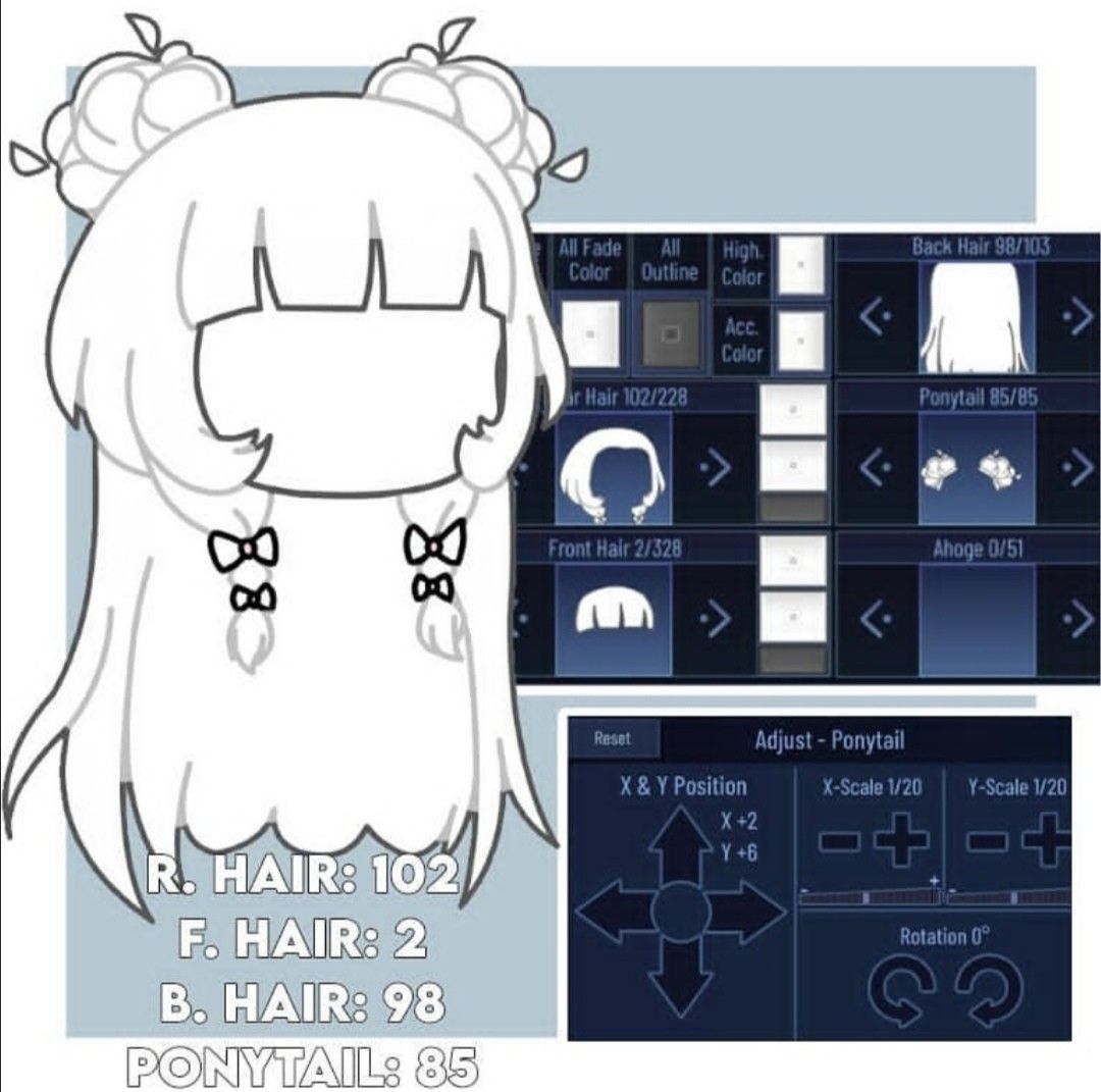 Gacha Club Aesthetic Girl Hair