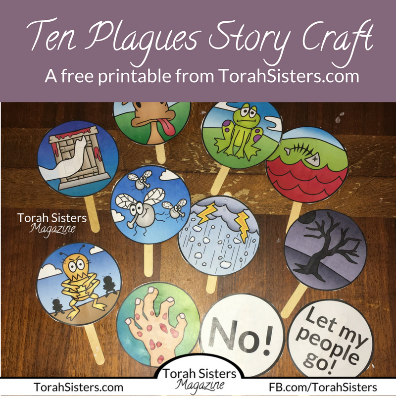 10 Plagues Bible Craft Template