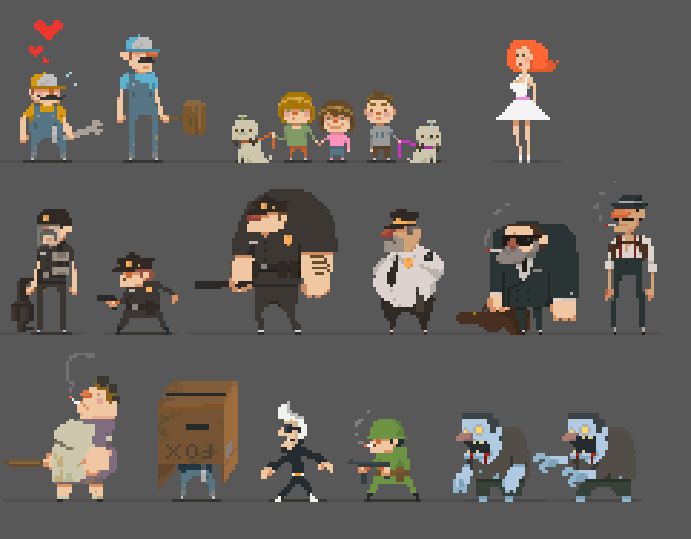 http://theotherbrothers.wordpress.com/ | Pixel art characters, Pixel ...