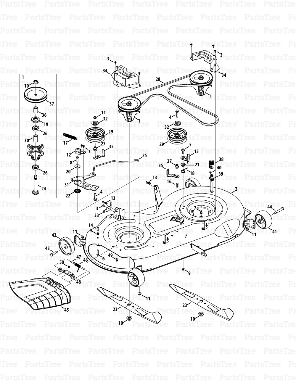 Cub Cadet Mower Deck Schematic