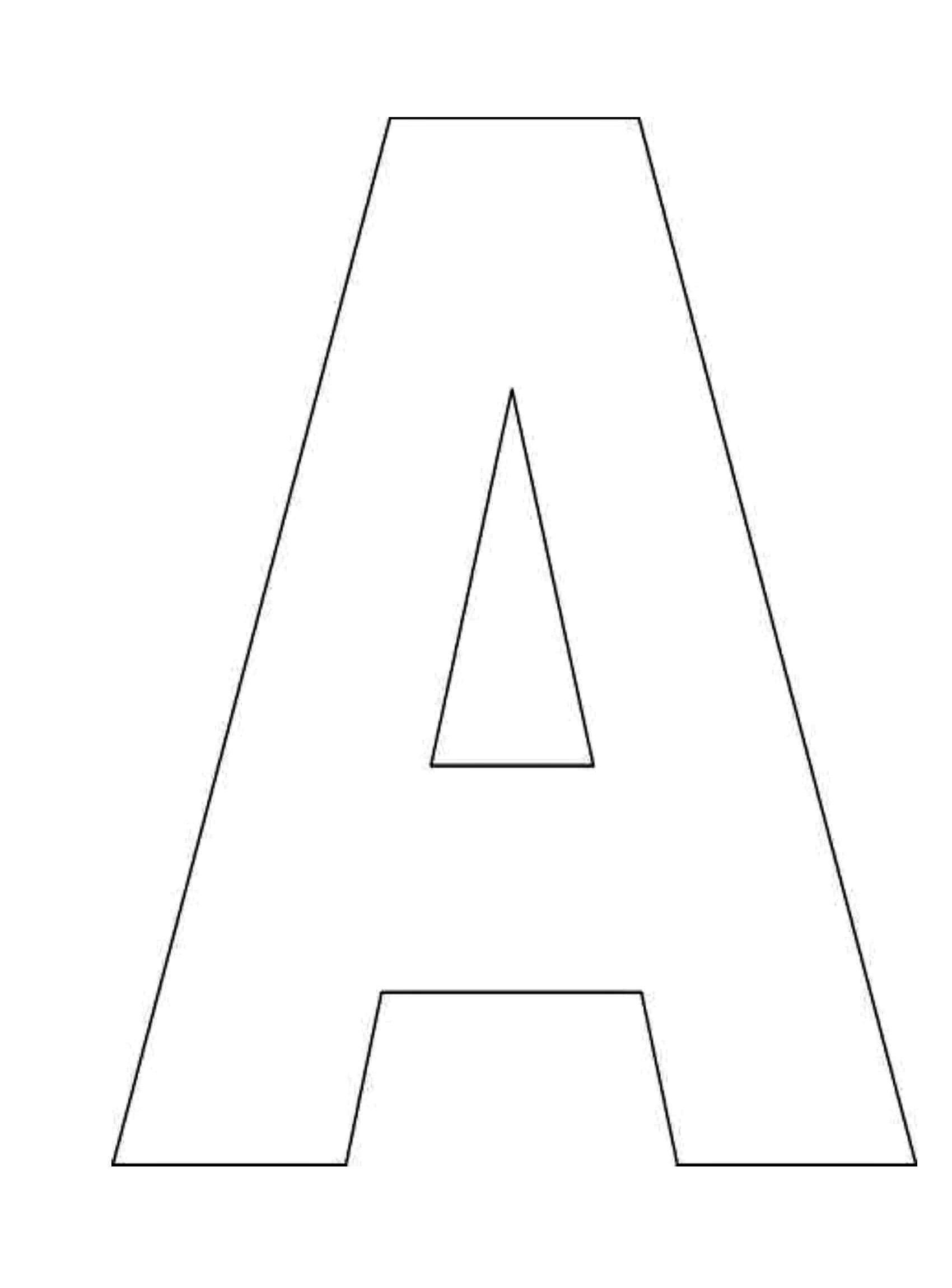 Printable Alphabet Letter Templates