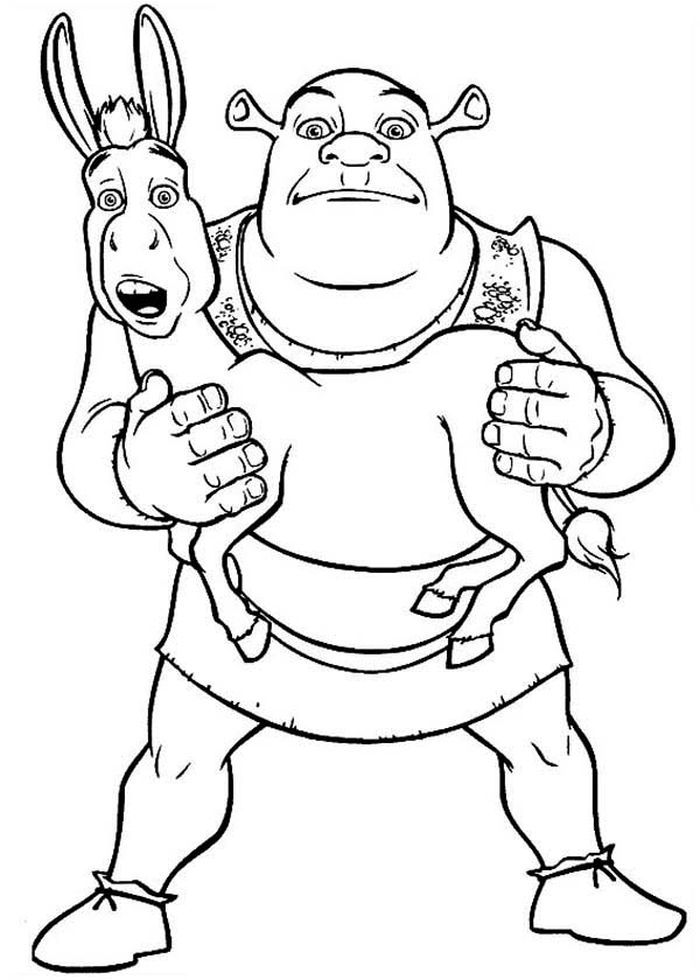 Shrek Printable Coloring Pages