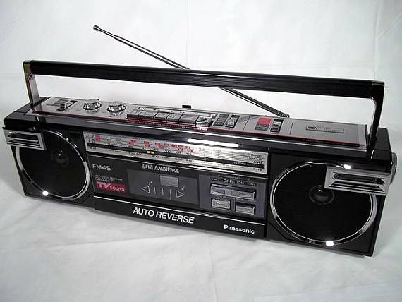 Sold Vintage 80's Panasonic Stereo Radio Cassette Recorder ...