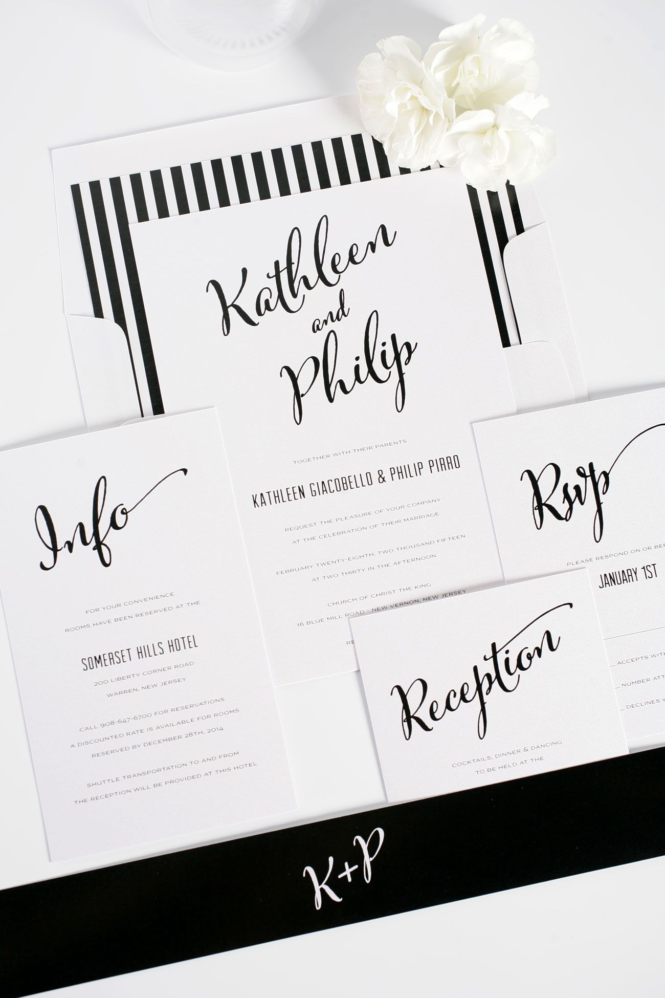 10+ Black wedding invitation envelopes ideas