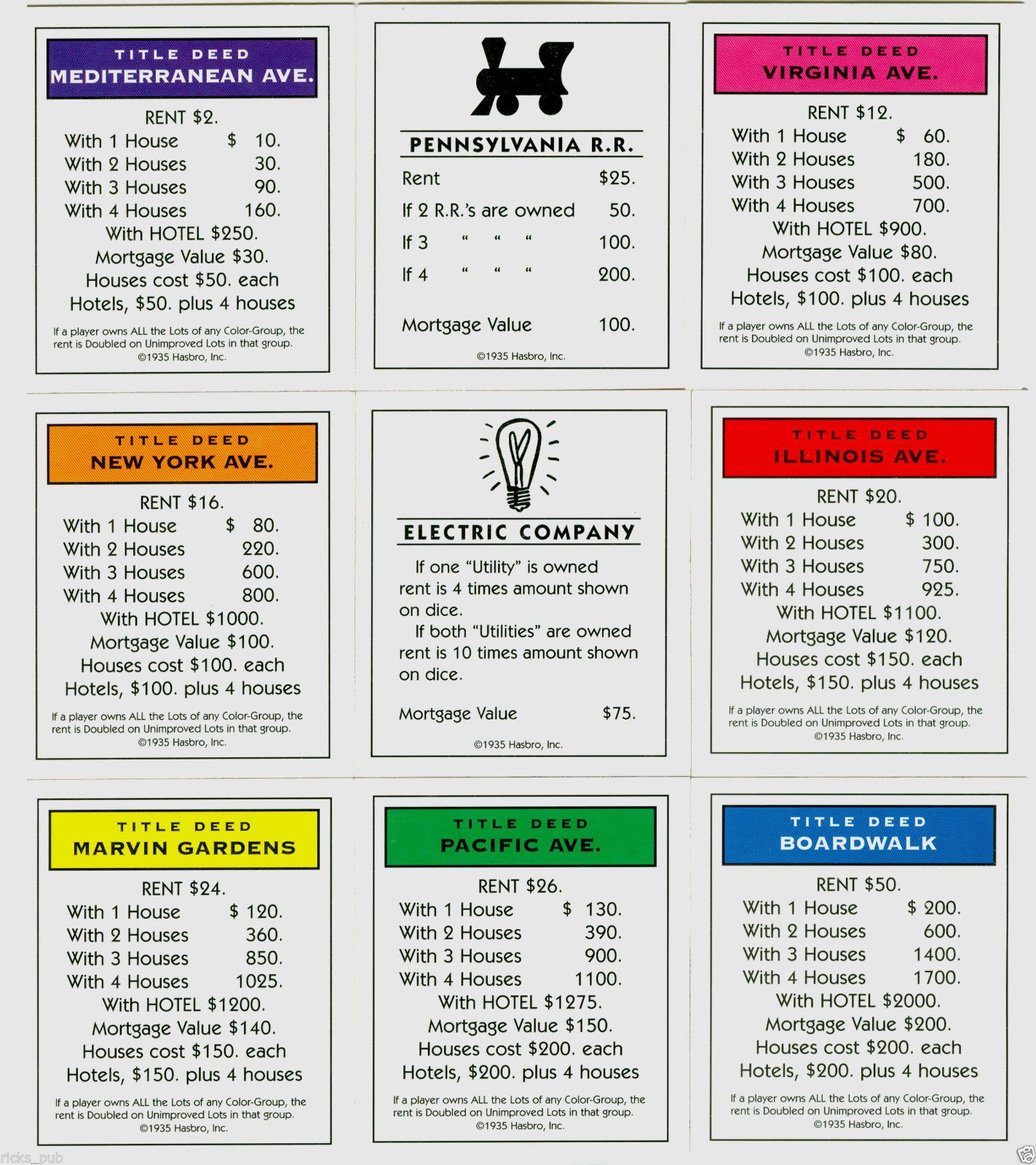 Printable Monopoly Chance Cards - Printable World Holiday