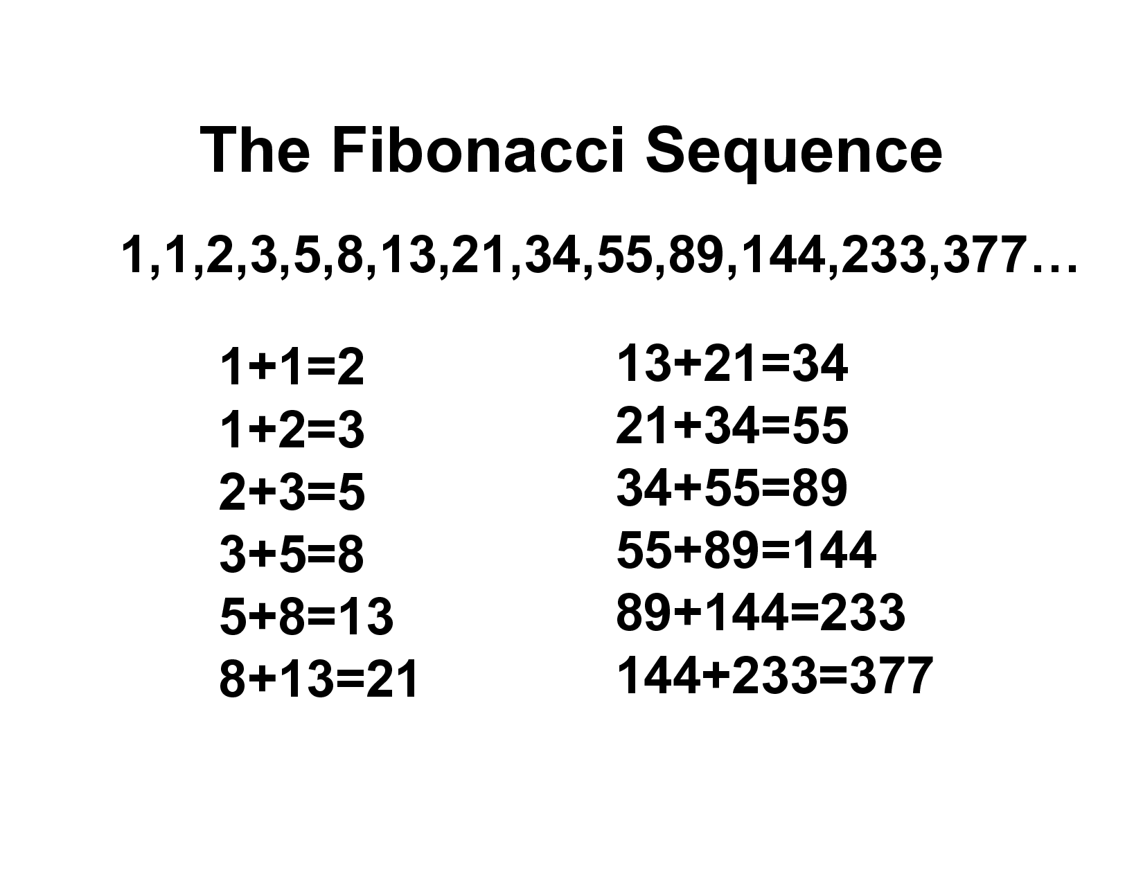 Fibonacci Sequence Significant Coincidence Jay Petrie S Uod Eportfolio