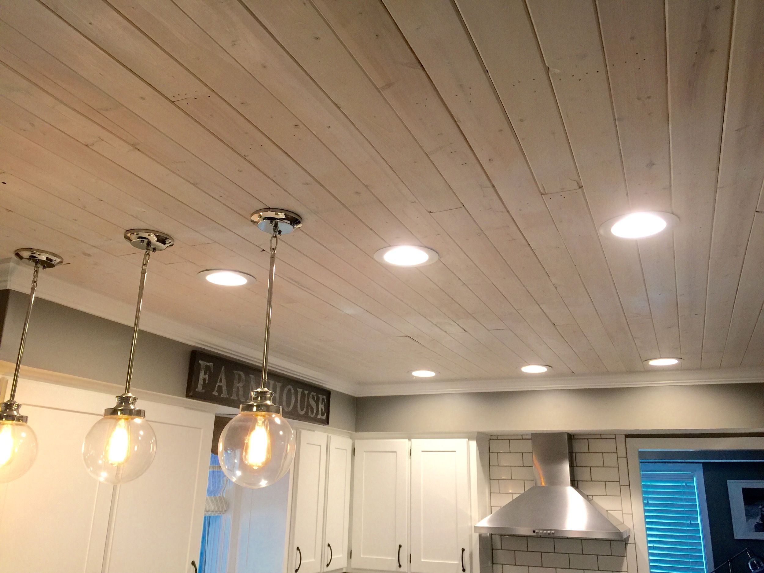 Planked Ceiling Plank ceiling, Plank, Diy home decor