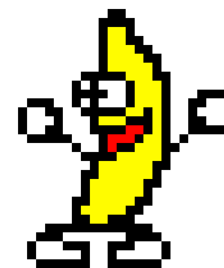 pixel art banane : +31 Idées et designs pour vous inspirer en images ...