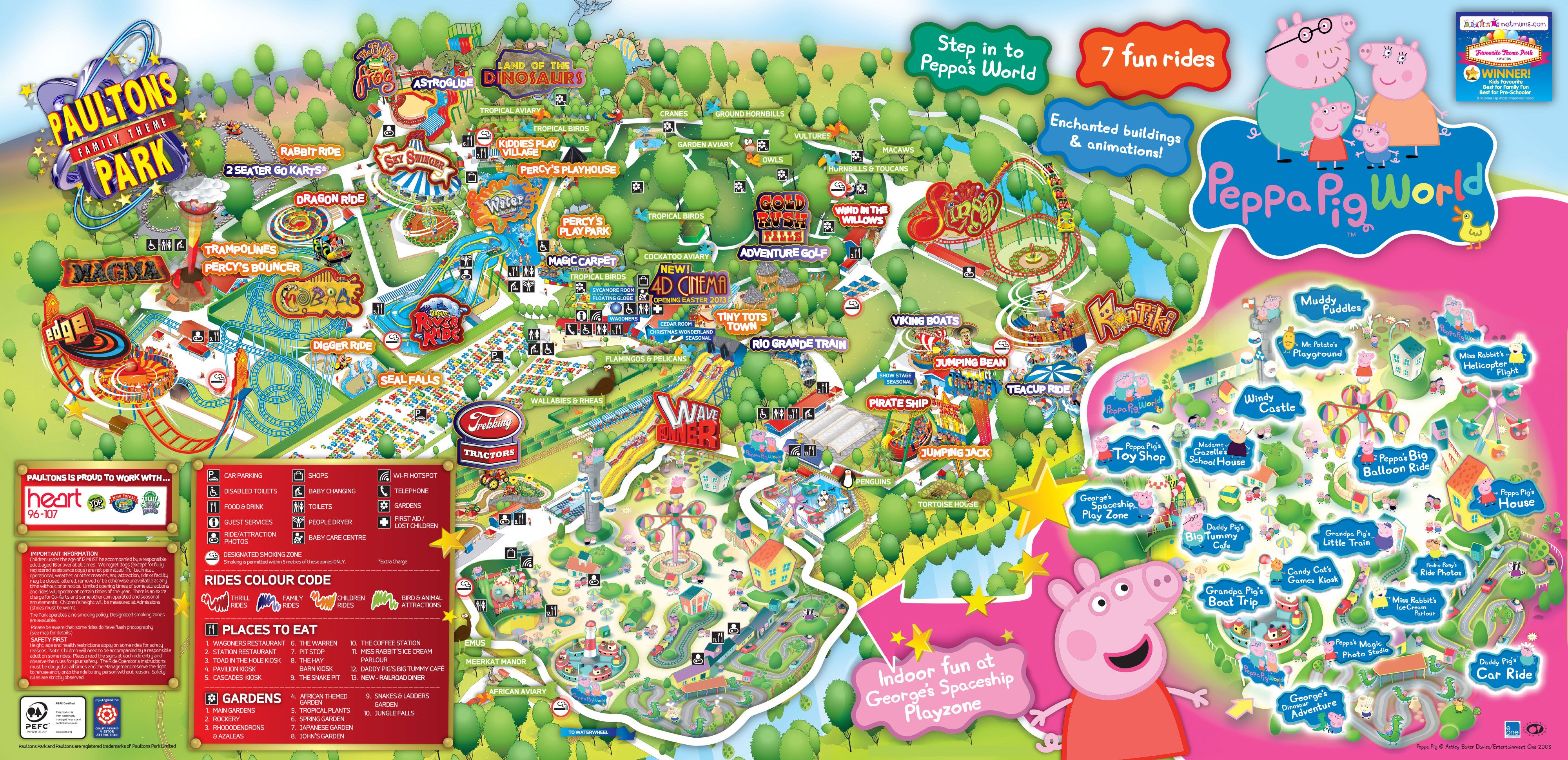 Peppa Pig World Map