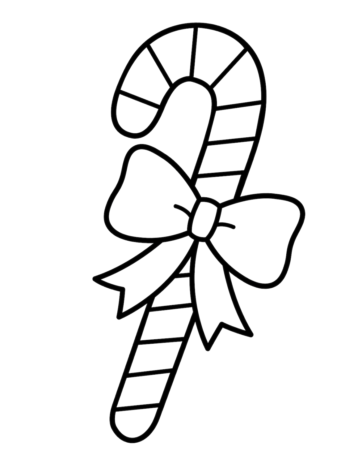 ️Printable Candy Cane Coloring Page Free Download| Gmbar.co