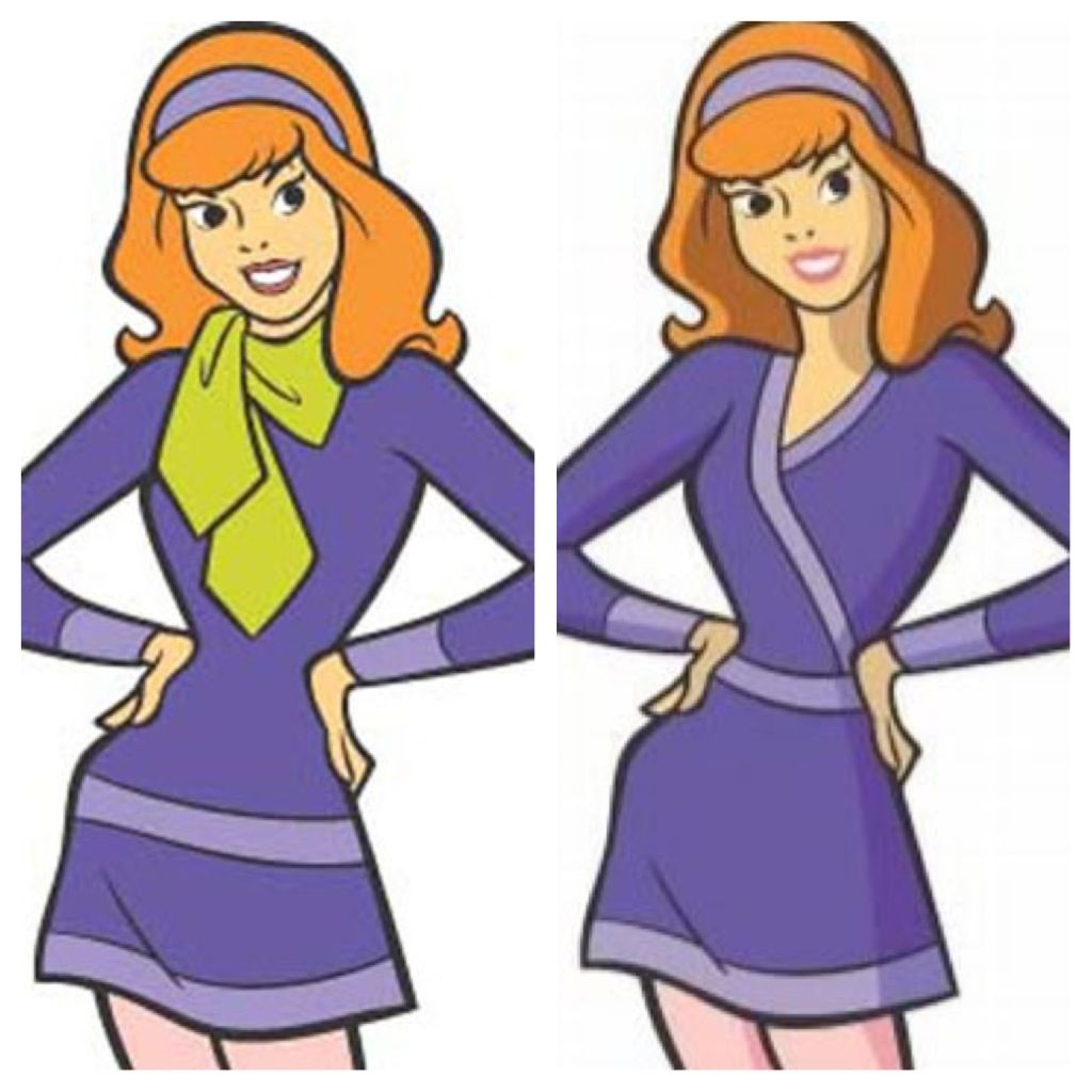 What Daphne looked like in the old scooby doo shows and what she looks ...