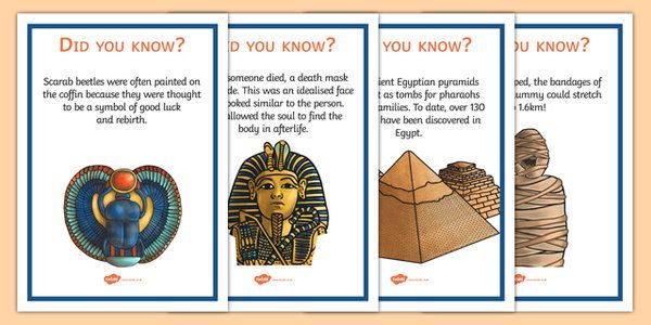 Ancient Egypt Fun Facts Posters - egypt, egypt facts, history ...