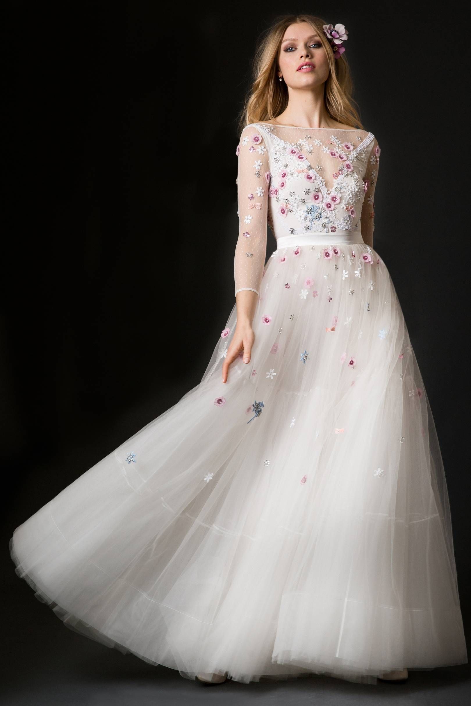 12+ Floral wedding dress with sleeves ideas in 2021 