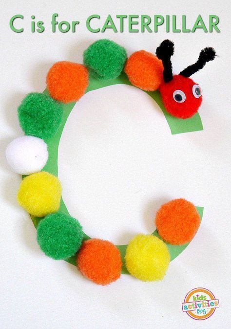 Letter C Craft- C is for Caterpillar Preschool Craft