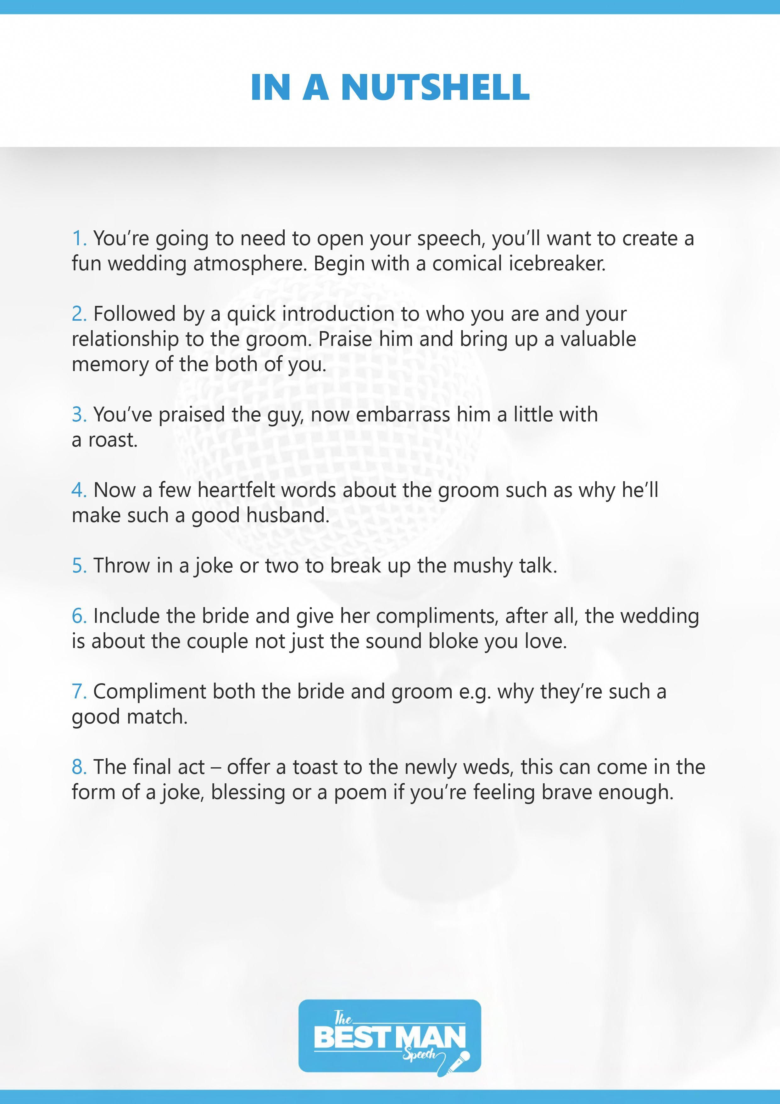 24++ Best man wedding speech sample ideas