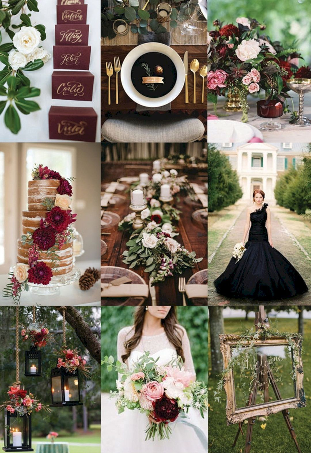 23+ Burgundy spring wedding colors ideas