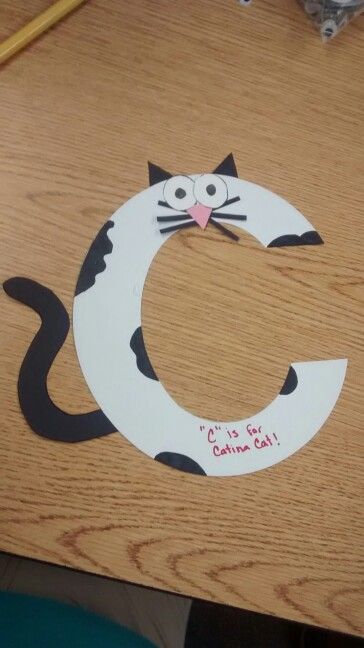 Zoo phonics C is for Catina Cat craft