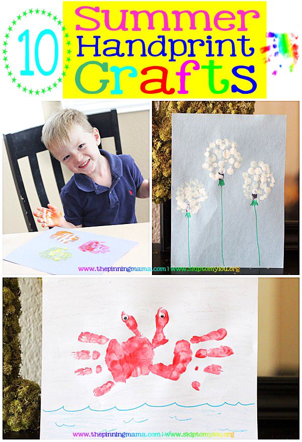 5 Summer Handprint Crafts by the Pinning Mama | Skip To My Lou ...