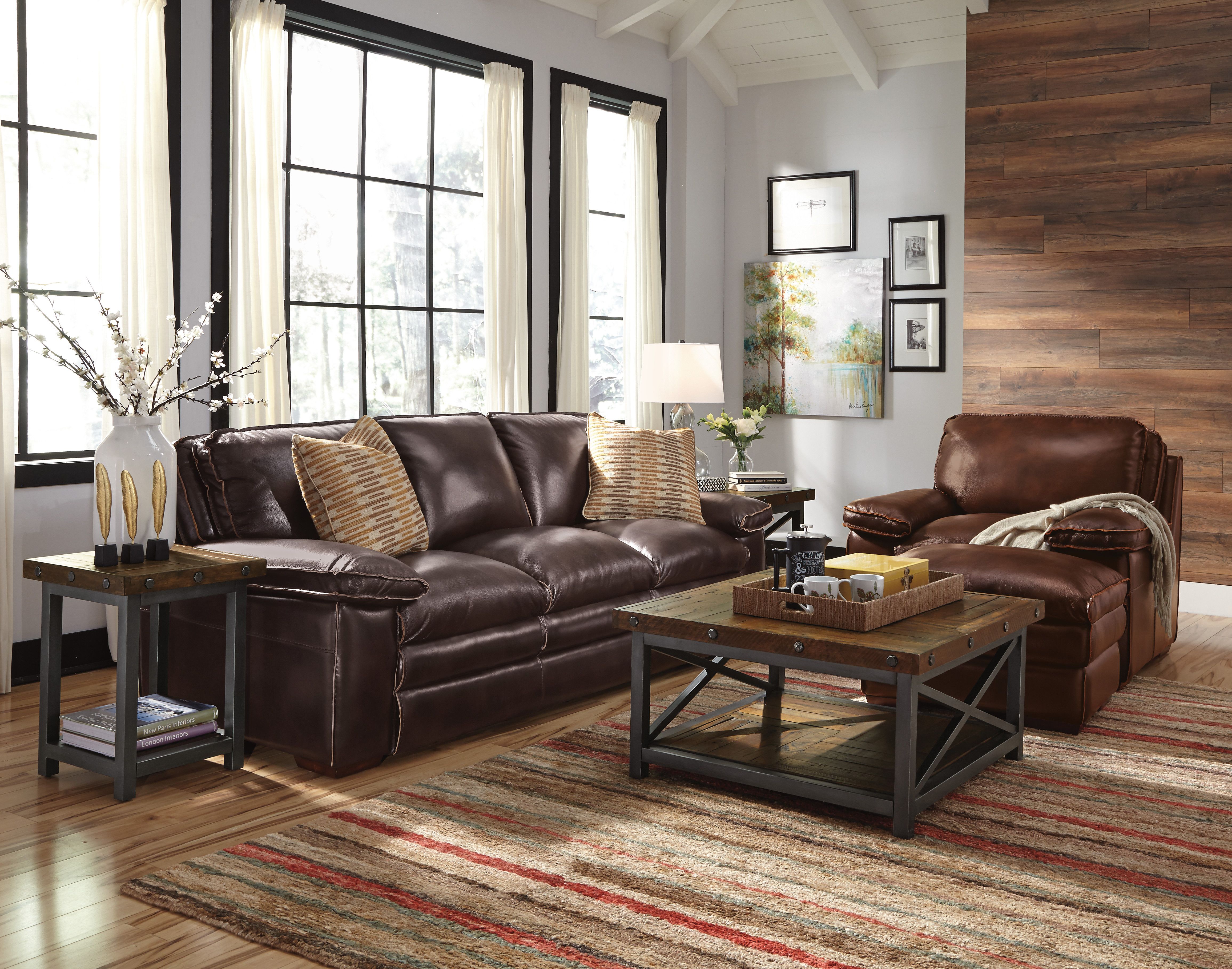 30+ Living Room Design Ideas With Leather Sofa - DECOOMO