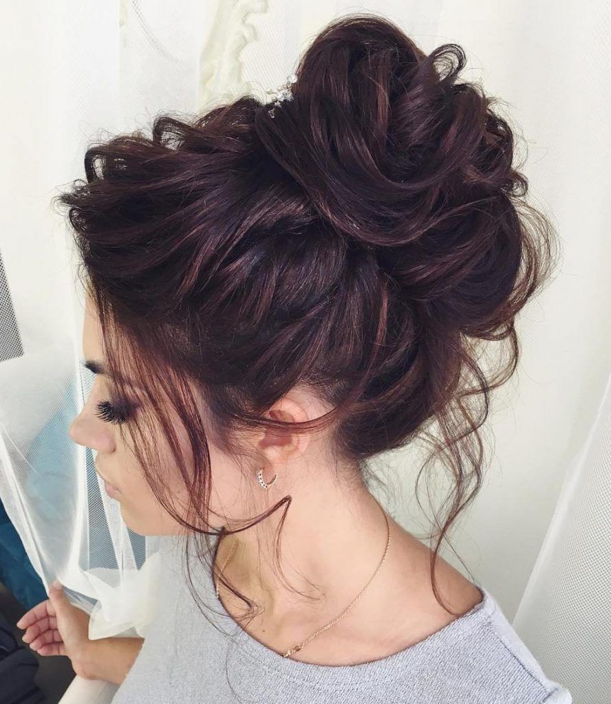 Messy Bun Updos for Long Hai Bun hairstyles for long hair, Long hair