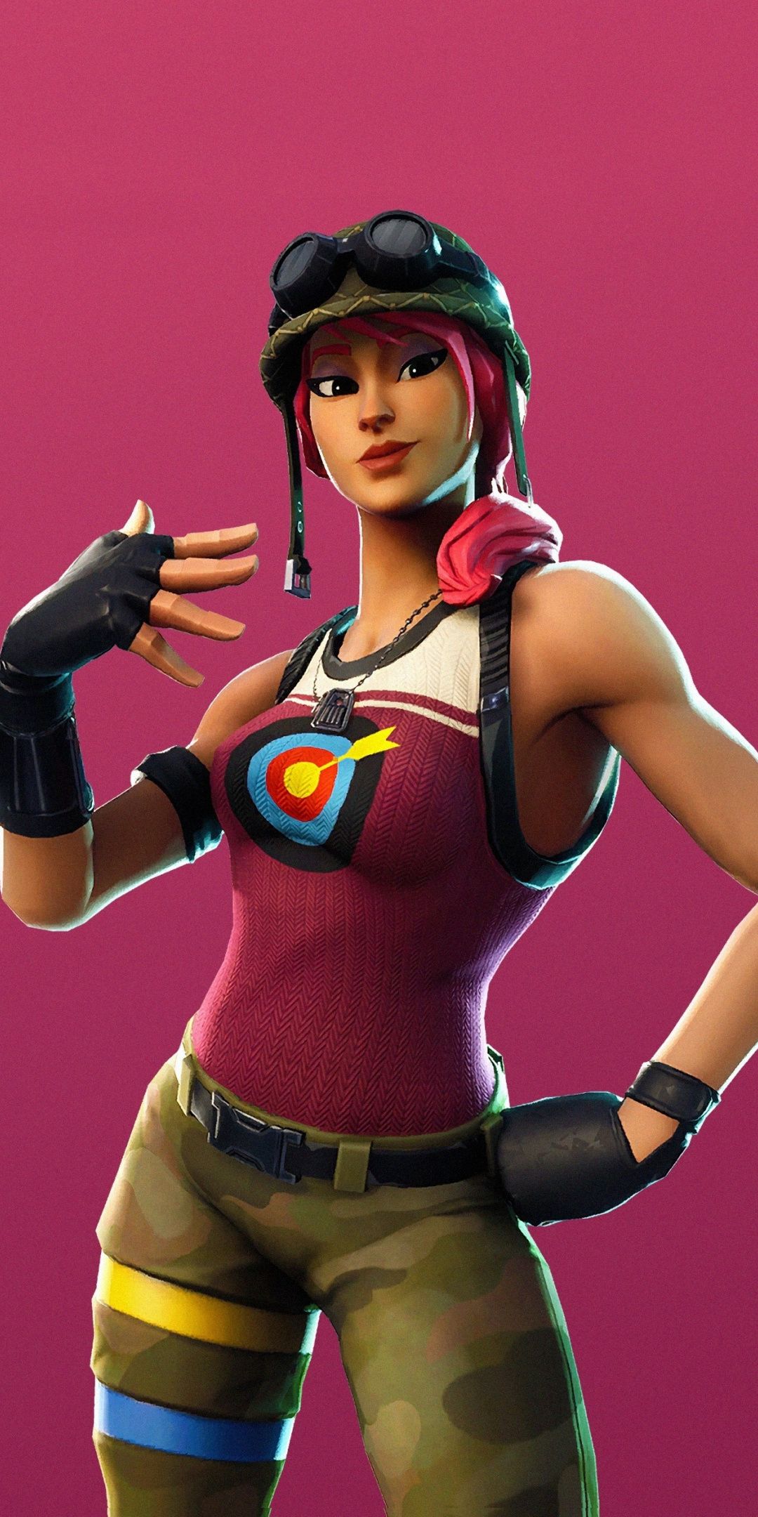 Bullseye, girl character, Fortnite, Season 6, 2018, 1080x2160 wallpaper ...