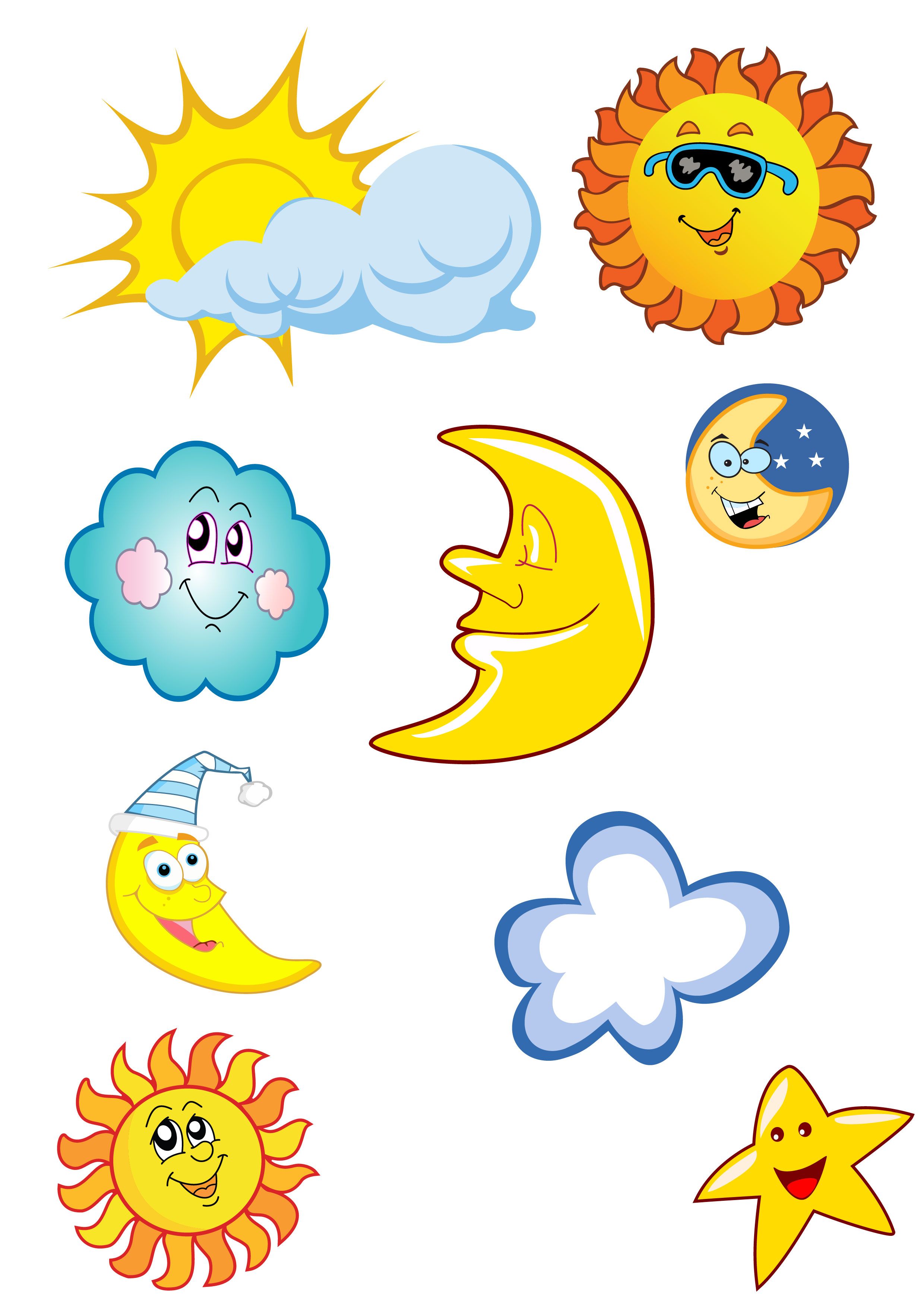 Cartoon Sun Moon Stars Moon Stars Art Cartoon Sun Moon For Kids