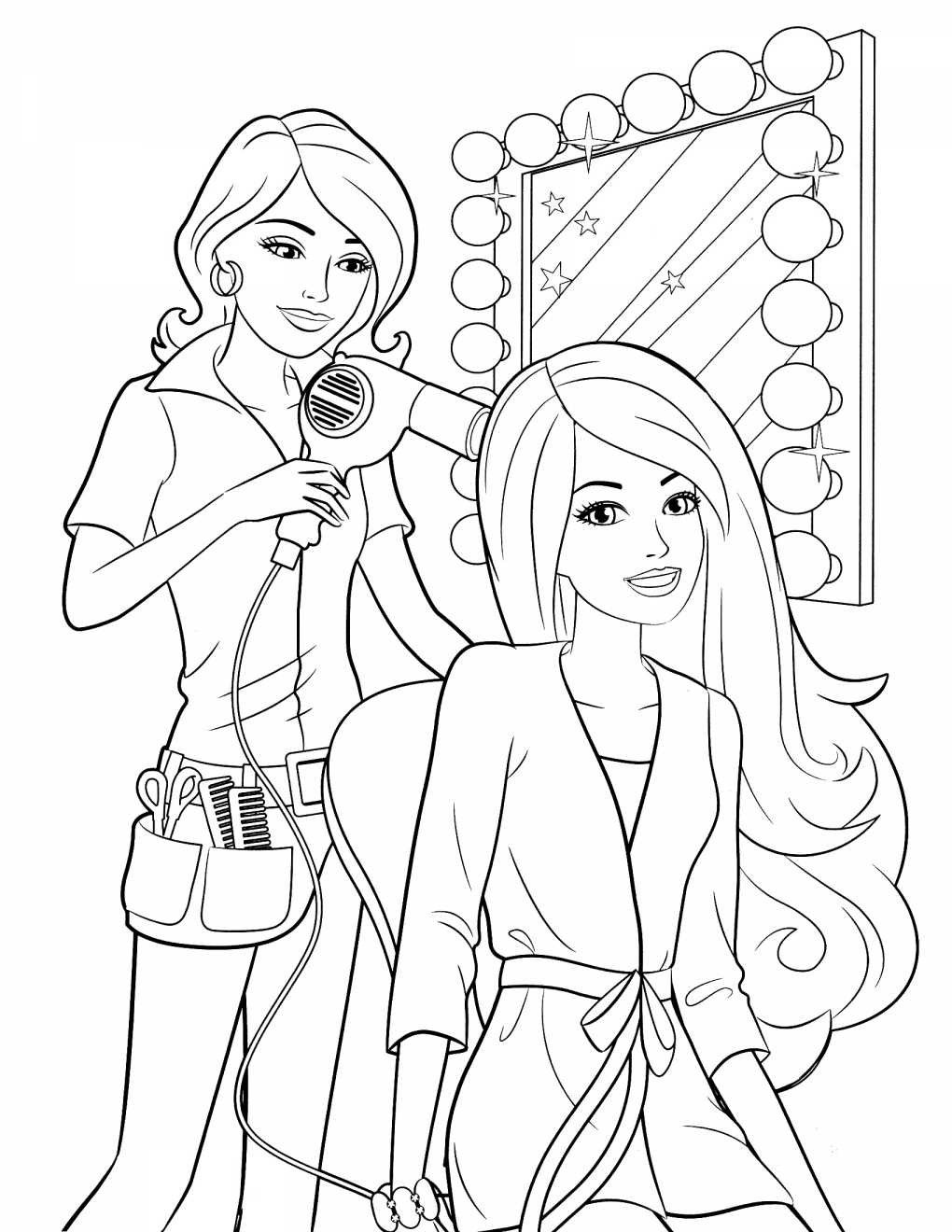 Download Barbie Coloring Pages for Kids - From the thousand ...