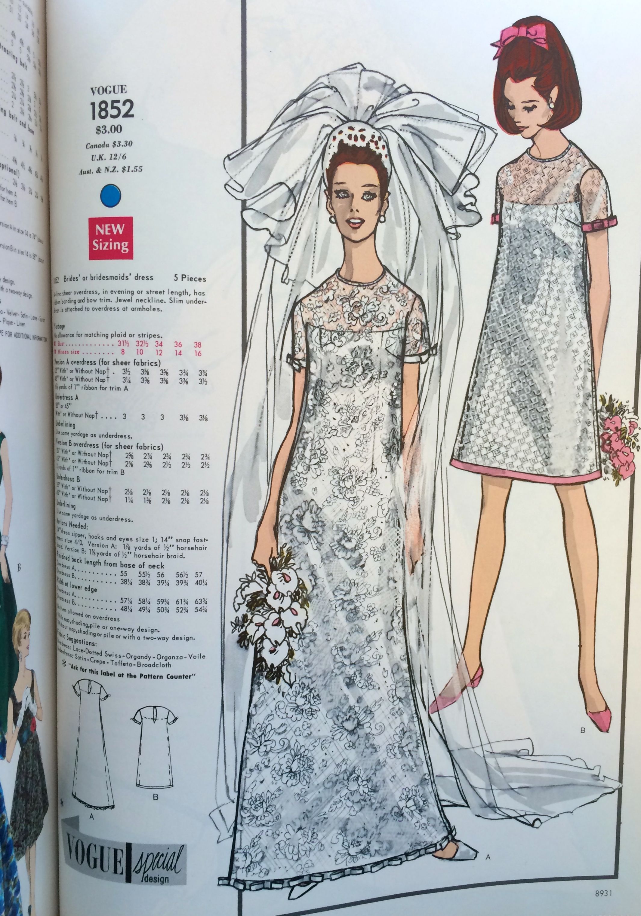 10++ 1960s vogue wedding dress patterns info