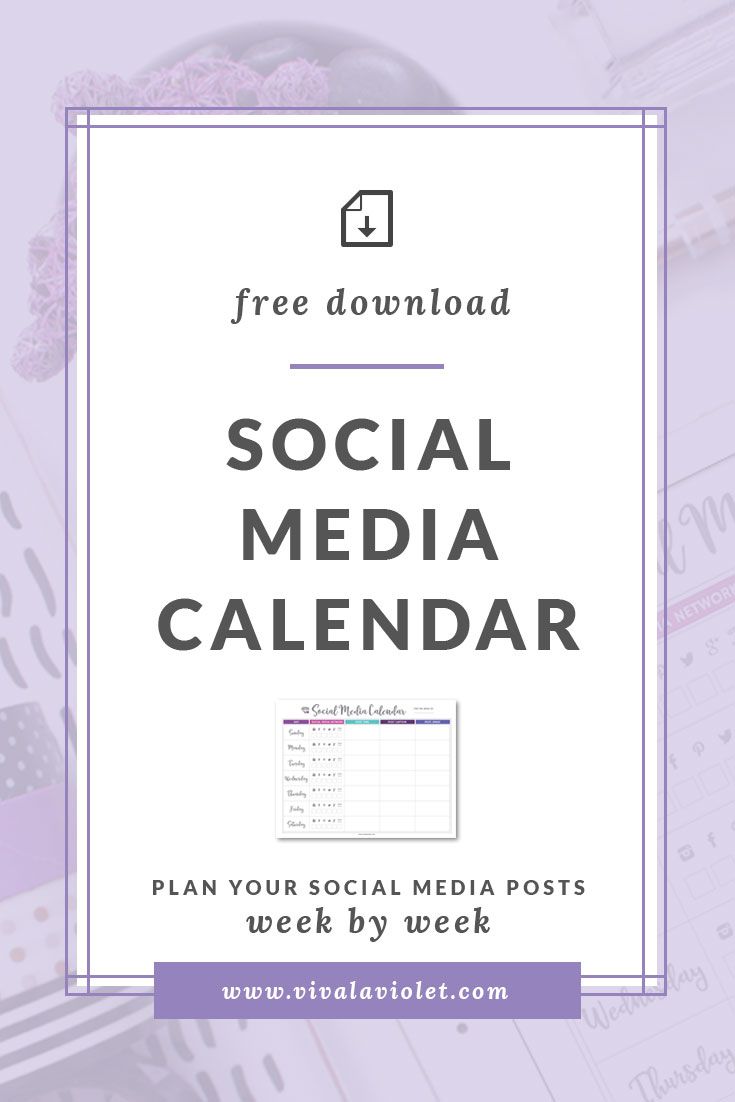 free printable social media calendar viva la violet showit website